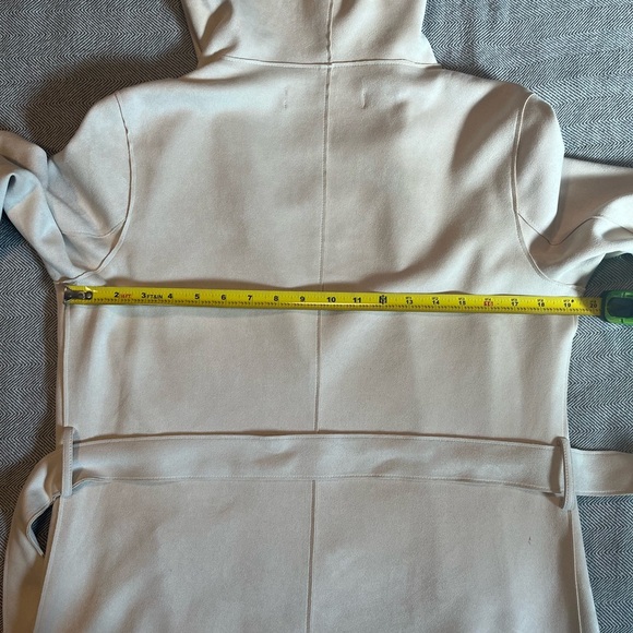 Zara Faux Suede Hooded and Belted Jacket - Picture 7 of 15